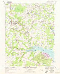 Selbyville Delaware Historical topographic map, 1:24000 scale, 7.5 X 7.5 Minute, Year 1967