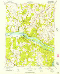 Seneca Maryland Historical topographic map, 1:24000 scale, 7.5 X 7.5 Minute, Year 1952