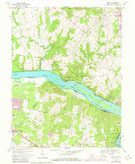 Seneca Maryland Historical topographic map, 1:24000 scale, 7.5 X 7.5 Minute, Year 1968