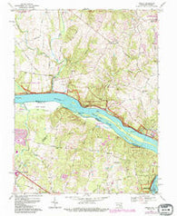 Seneca Maryland Historical topographic map, 1:24000 scale, 7.5 X 7.5 Minute, Year 1968