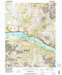 Seneca Maryland Historical topographic map, 1:24000 scale, 7.5 X 7.5 Minute, Year 1994