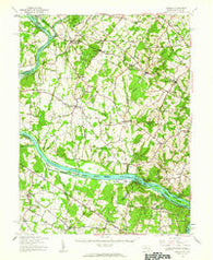 Seneca Maryland Historical topographic map, 1:62500 scale, 15 X 15 Minute, Year 1944