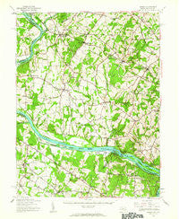 Seneca Maryland Historical topographic map, 1:62500 scale, 15 X 15 Minute, Year 1944