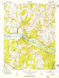 Seneca Maryland Historical topographic map, 1:24000 scale, 7.5 X 7.5 Minute, Year 1952