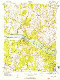 Seneca Maryland Historical topographic map, 1:24000 scale, 7.5 X 7.5 Minute, Year 1952