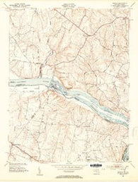 Seneca Maryland Historical topographic map, 1:24000 scale, 7.5 X 7.5 Minute, Year 1952