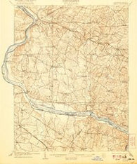 Seneca Maryland Historical topographic map, 1:62500 scale, 15 X 15 Minute, Year 1908
