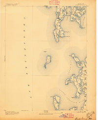 Sharps Island Maryland Historical topographic map, 1:62500 scale, 15 X 15 Minute, Year 1893