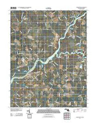 Sharptown Maryland Historical topographic map, 1:24000 scale, 7.5 X 7.5 Minute, Year 2011