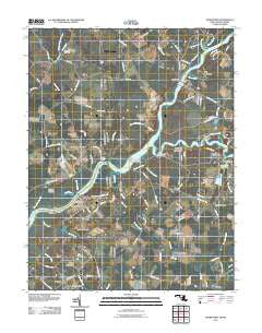 Sharptown Maryland Historical topographic map, 1:24000 scale, 7.5 X 7.5 Minute, Year 2011