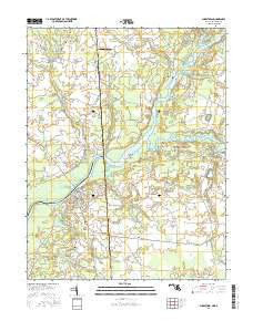 Sharptown Maryland Current topographic map, 1:24000 scale, 7.5 X 7.5 Minute, Year 2016