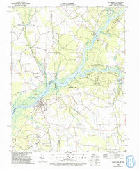Sharptown Maryland Historical topographic map, 1:24000 scale, 7.5 X 7.5 Minute, Year 1992
