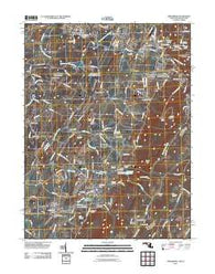 Smithsburg Maryland Historical topographic map, 1:24000 scale, 7.5 X 7.5 Minute, Year 2011