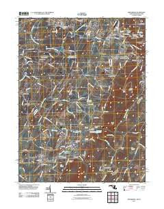 Smithsburg Maryland Historical topographic map, 1:24000 scale, 7.5 X 7.5 Minute, Year 2011