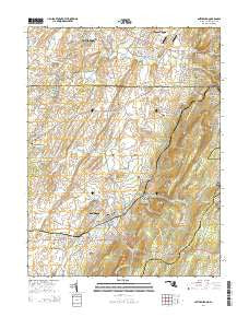 Smithsburg Maryland Historical topographic map, 1:24000 scale, 7.5 X 7.5 Minute, Year 2014