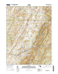 Smithsburg Maryland Current topographic map, 1:24000 scale, 7.5 X 7.5 Minute, Year 2016