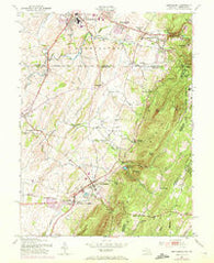 Smithsburg Maryland Historical topographic map, 1:24000 scale, 7.5 X 7.5 Minute, Year 1953