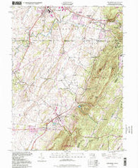 Smithsburg Maryland Historical topographic map, 1:24000 scale, 7.5 X 7.5 Minute, Year 1994