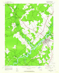 Snow Hill Maryland Historical topographic map, 1:24000 scale, 7.5 X 7.5 Minute, Year 1942