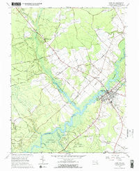 Snow Hill Maryland Historical topographic map, 1:24000 scale, 7.5 X 7.5 Minute, Year 1966
