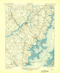 Snow Hill Maryland Historical topographic map, 1:62500 scale, 15 X 15 Minute, Year 1901