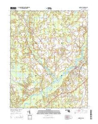 Snow Hill Maryland Historical topographic map, 1:24000 scale, 7.5 X 7.5 Minute, Year 2014