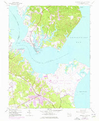 Solomons Island Maryland Historical topographic map, 1:24000 scale, 7.5 X 7.5 Minute, Year 1944