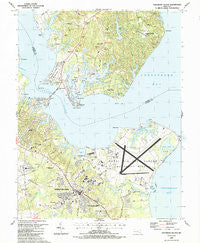 Solomons Island Maryland Historical topographic map, 1:24000 scale, 7.5 X 7.5 Minute, Year 1987