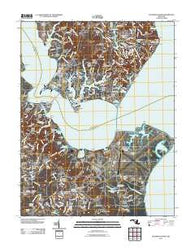 Solomons Island Maryland Historical topographic map, 1:24000 scale, 7.5 X 7.5 Minute, Year 2011