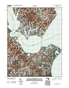 Solomons Island Maryland Historical topographic map, 1:24000 scale, 7.5 X 7.5 Minute, Year 2011