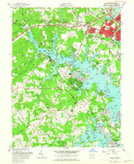 South River Maryland Historical topographic map, 1:24000 scale, 7.5 X 7.5 Minute, Year 1957