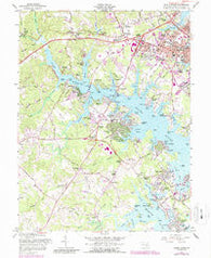South River Maryland Historical topographic map, 1:24000 scale, 7.5 X 7.5 Minute, Year 1957
