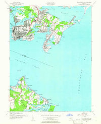 Sparrows Point Maryland Historical topographic map, 1:24000 scale, 7.5 X 7.5 Minute, Year 1944