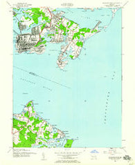 Sparrows Point Maryland Historical topographic map, 1:24000 scale, 7.5 X 7.5 Minute, Year 1944