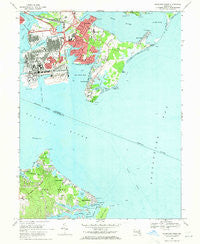 Sparrows Point Maryland Historical topographic map, 1:24000 scale, 7.5 X 7.5 Minute, Year 1969