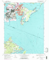 Sparrows Point Maryland Historical topographic map, 1:24000 scale, 7.5 X 7.5 Minute, Year 1969