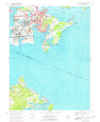 Sparrows Point Maryland Historical topographic map, 1:24000 scale, 7.5 X 7.5 Minute, Year 1969