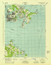 Sparrows Point Maryland Historical topographic map, 1:31680 scale, 7.5 X 7.5 Minute, Year 1944
