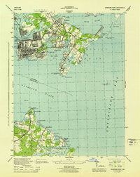 Sparrows Point Maryland Historical topographic map, 1:31680 scale, 7.5 X 7.5 Minute, Year 1944