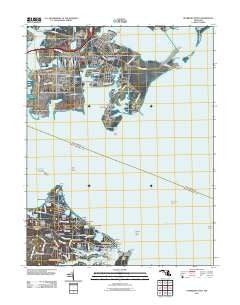 Sparrows Point Maryland Historical topographic map, 1:24000 scale, 7.5 X 7.5 Minute, Year 2011