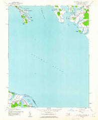 St. George Island Maryland Historical topographic map, 1:24000 scale, 7.5 X 7.5 Minute, Year 1942