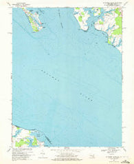 St. George Island Maryland Historical topographic map, 1:24000 scale, 7.5 X 7.5 Minute, Year 1968
