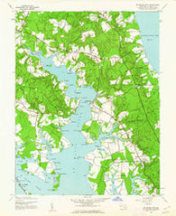 St. Marys City Maryland Historical topographic map, 1:24000 scale, 7.5 X 7.5 Minute, Year 1943