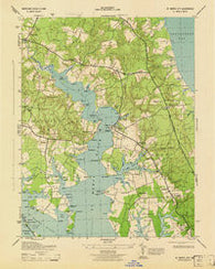 St. Marys City Maryland Historical topographic map, 1:31680 scale, 7.5 X 7.5 Minute, Year 1943