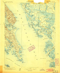 St. Marys Maryland Historical topographic map, 1:125000 scale, 30 X 30 Minute, Year 1898