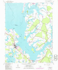 St. Michaels Maryland Historical topographic map, 1:24000 scale, 7.5 X 7.5 Minute, Year 1942
