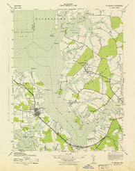 St. Michaels Maryland Historical topographic map, 1:31680 scale, 7.5 X 7.5 Minute, Year 1943