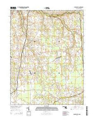 Sudlersville Maryland Historical topographic map, 1:24000 scale, 7.5 X 7.5 Minute, Year 2014