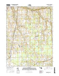 Sudlersville Maryland Current topographic map, 1:24000 scale, 7.5 X 7.5 Minute, Year 2017