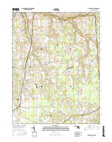 Sudlersville Maryland Current topographic map, 1:24000 scale, 7.5 X 7.5 Minute, Year 2017
